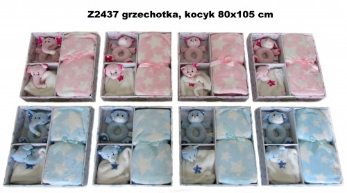 Sun-day Grzechotka 13cm Sa z Kocykiem Z2437 Wb