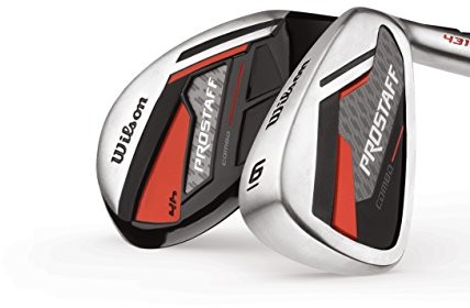 Wilson Staff męska kij golfowy zestawy Pro Combo MRH gra 4/5/6 SW, czarno-czerwony, RH (prawa ręka), Regular (R), 1, wgd160007 WGD160007