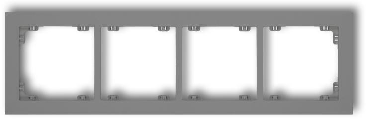 Karlik Deco szary mat ramka 4-krotna 27DR-4 27DR-4