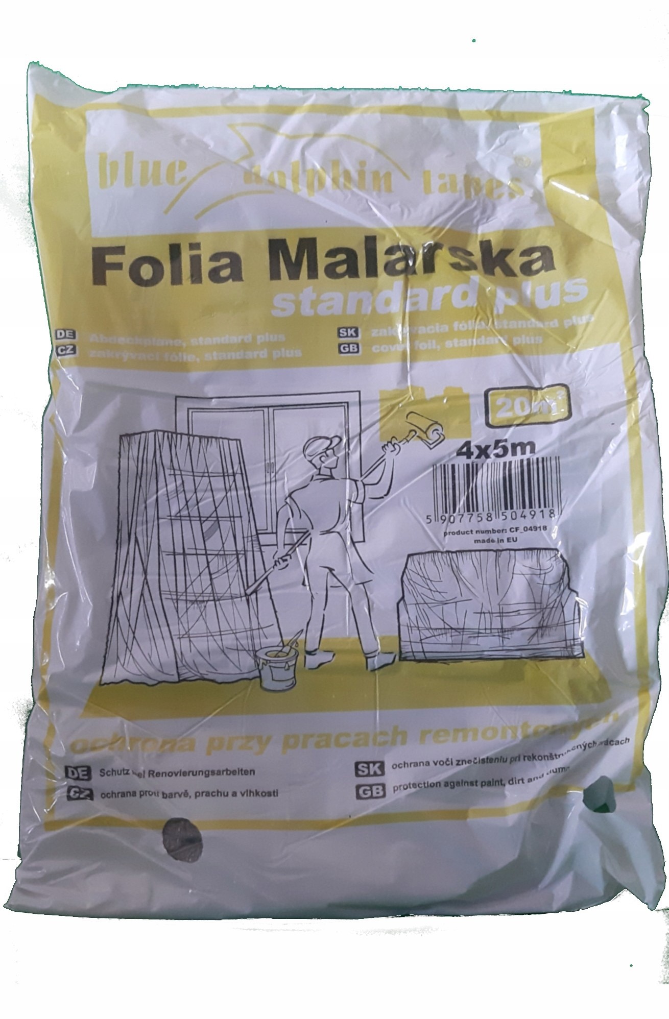 Blue Dolphin Folia malarska 4m x 5m Standard Plus