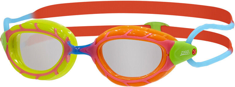 Zoggs Predator Gogle Dzieci, green orange/red blue/clear 2021 Okulary do pływania 310869-RDORCLR