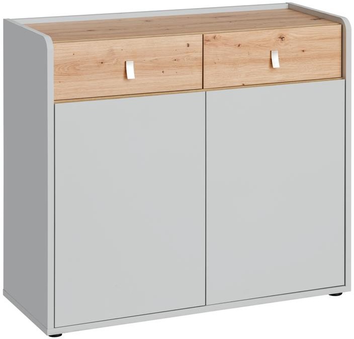 Komoda Vivero SB 1 perła gray/dąb artisan mat 20 ASPG VV SB1