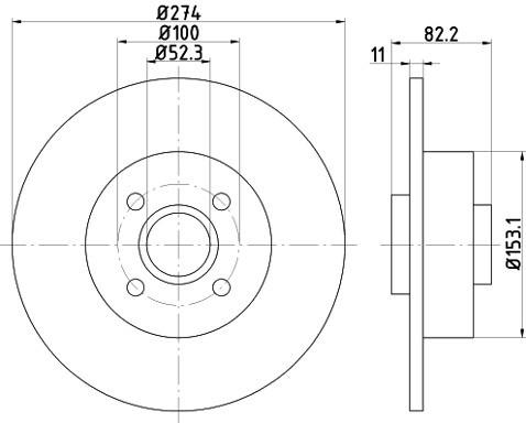 HELLA PAGID Tarcza hamulcowa PAGID 8DD355112-211