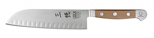 Güde Santoku żarówka, Alpha Serie, długość ostrza: 18 cm, drewno gruszy, B546/18 B546/18