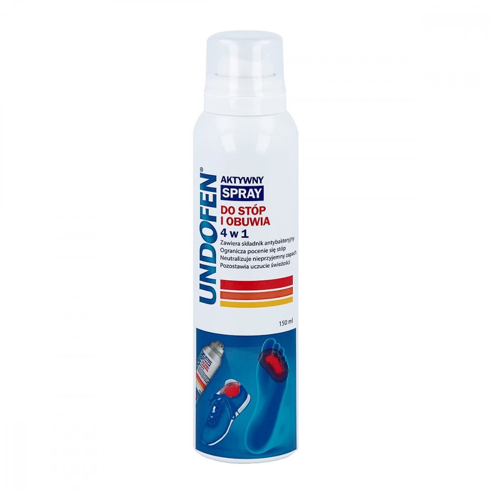 Undofen Aktywny spray do stóp i obuwia 4 w 1 150 ml