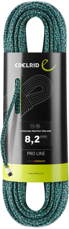 Edelrid Starling Protect Pro Dry Rope 8,2mm x 60m, icemint/night 2021 Liny połówkowe 71318-377-60 M