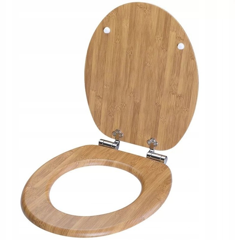 Deska Sedesowa Wc Wolnoopadająca Mdf Bambus