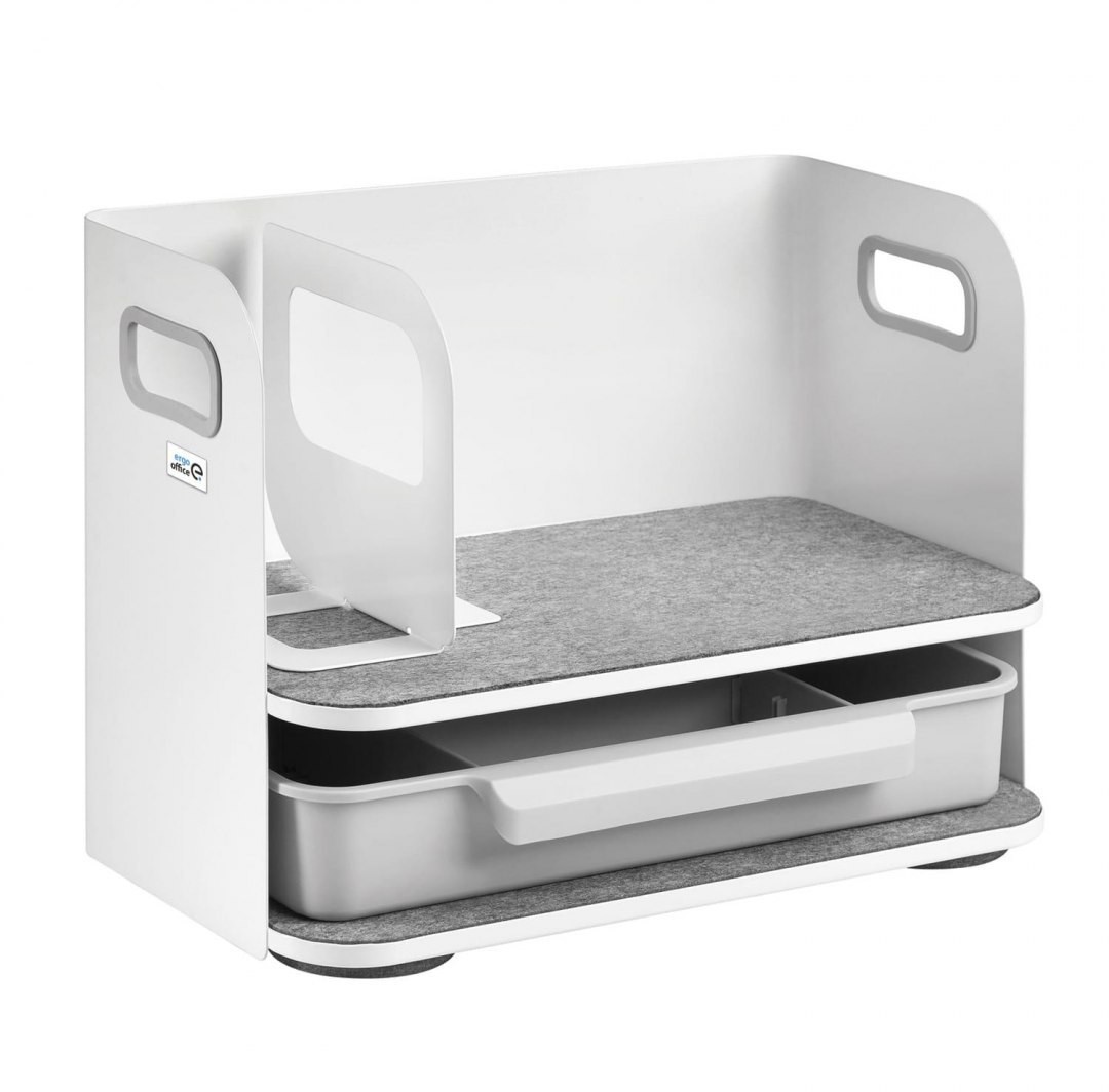 Ergo Office Organizer biurkowy z szufladą Ergo Office, biały, max. 10kg, ER-440 ER-440