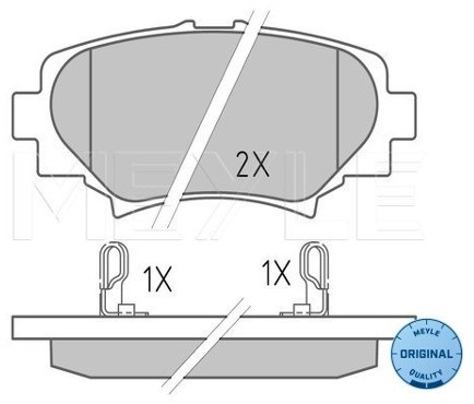 Wulf Gaertner Autoparts Zestaw klocków hamulcowych, hamulce tarczowe Wulf Gaertner Autoparts 025 258 7814