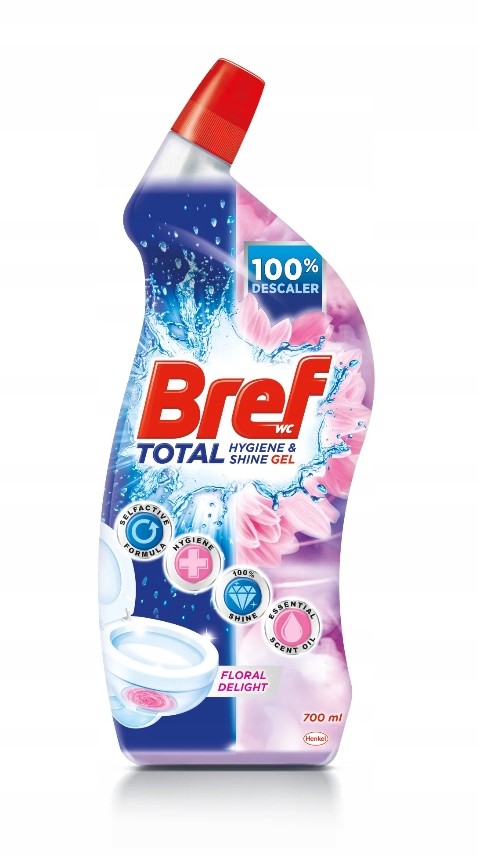 Bref Total Kwiatowy Żel do Wc Toalety 700ml Belgia