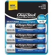 ChapStick Balsam Do Ust Moisturizer 3PK Blister