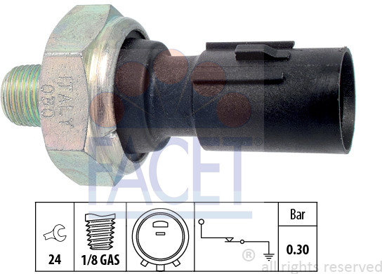 FACET Włącznik ciśnieniowy oleju FACET 7.0195 7.0195