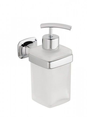 Domotechnika Dozownik mydła szkło mleczne / chrom AIDA poj. 270 ml AI019