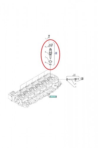 NEW HOLLAND CASE Wtryskiwacz kompletny CNH 2856203 - 2855135 - 504128307 504128307