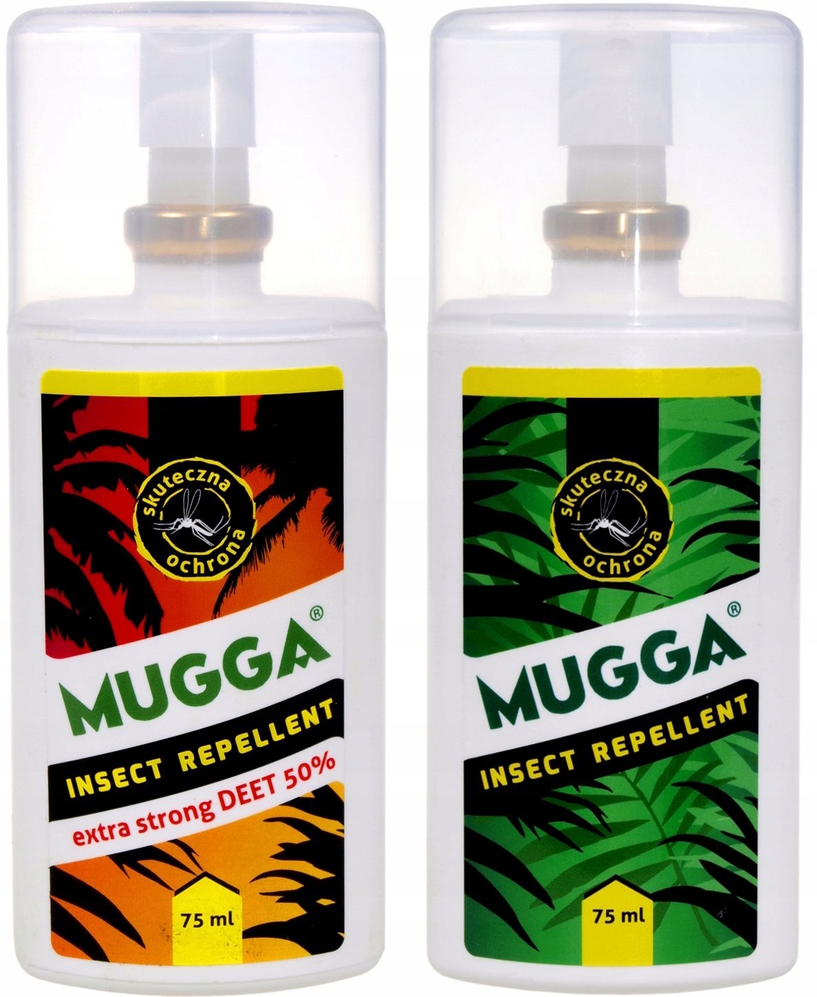 Mugga Zestaw 2X 50% + 9,5% Deet Rodzinny Na Komary