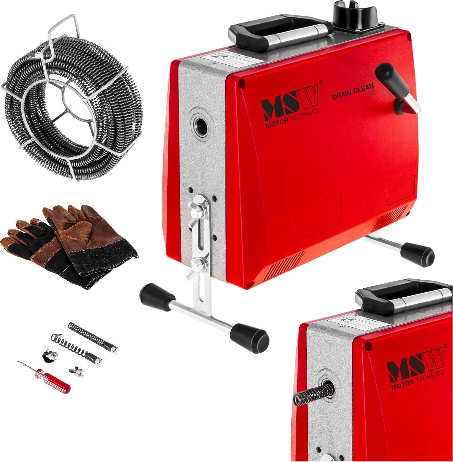 MSW MSW przepychacz do rur elektryczna 390W śr 30 100 mm MSW-DRAIN CLEAN 2.3E 10060351 10060351