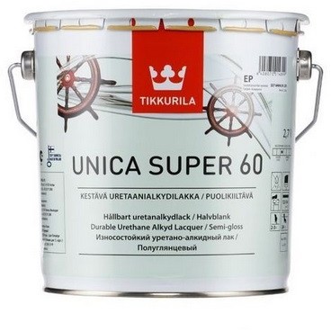 Tikkurila UNICA SUPER [60]- uretanowy, Półpołysk lakier do drewna, 2.7 l
