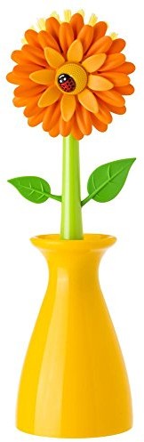 Flower Vigar Vigar Power szczotka z tworzywa sztucznego do spłukiwania wazon 7200 Pomarańczowy 5 x 5 x 15 cm 7200