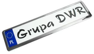 inny Ramka do tablicy rejestracyjnej samochodowa stal nierdzewna inox) E5-5590