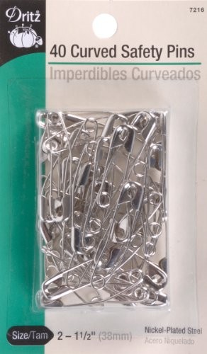 Dritz Curved Safety Pins-size 2 40/PKG 7216