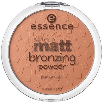 Essence Sun Club Matt Bronzing Powder puder matujący brązujący 02 Sunny 15g