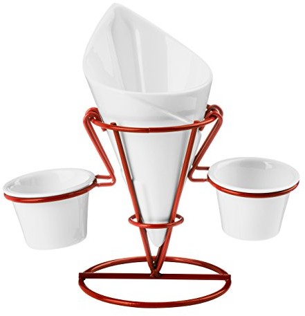 Premier Housewares Premier housewares French smażenie stożek z funkcją stawiania i 2 miseczek DIP 0722625