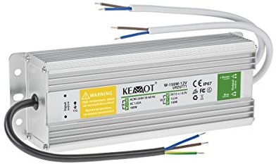 Kemot urz0771 zasilacz sieciowy do pasków LED, metalowy, srebrny URZ0771