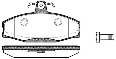 RoadHouse Zestaw klocków hamulcowych, hamulce tarczowe 2620.20