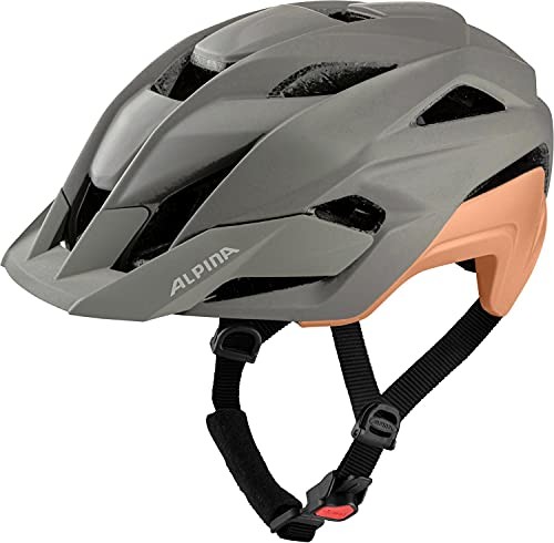 Alpina Unisex - Dorośli, KAMLOOP Kask rowerowy, moon-grey-peach matt, 51-55 cm A9769123