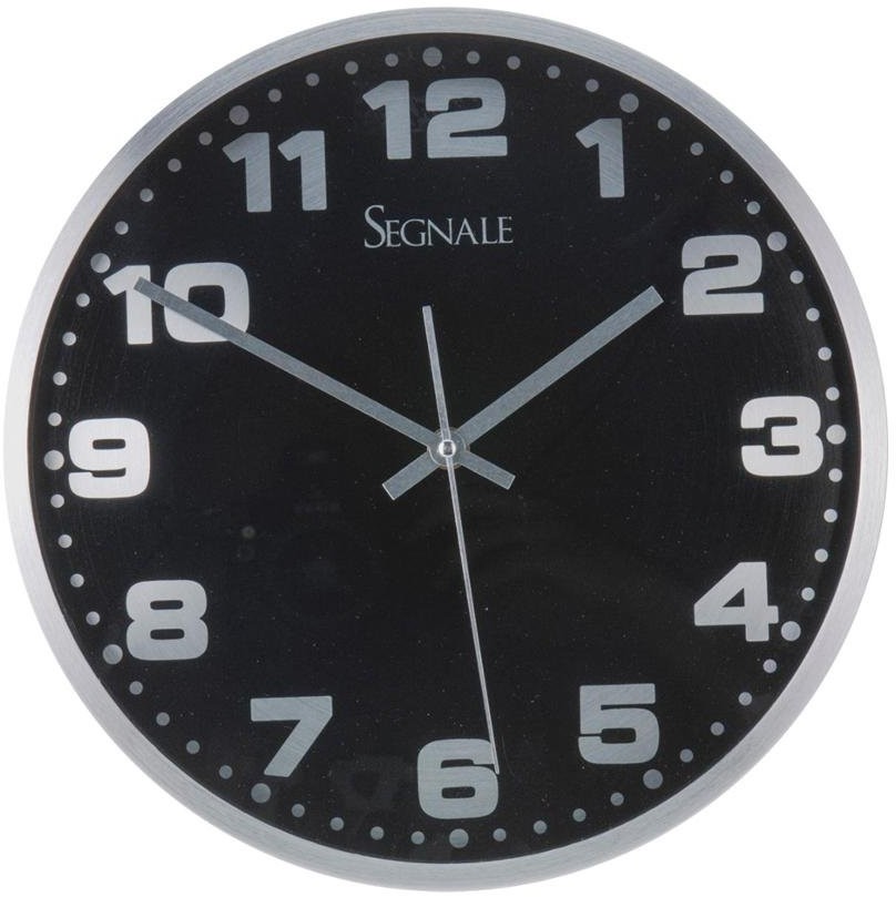 Segnale Zegar ścienny czarny, 30 cm