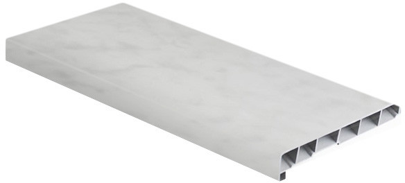 Form Parapet wewnętrzny PVC  126 x 25 x 2 cm marmur