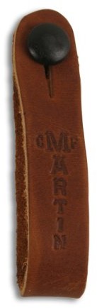 C.F Martin CF Martin pasek do gitary akustycznej (do mocowania na głowicy gitary, ze skóry, z guzikiem) brązowy 180032