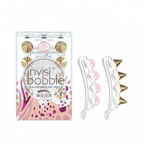 InvisiBobble Spinki do włosówWave r Urban safari dzikie życie nocne
