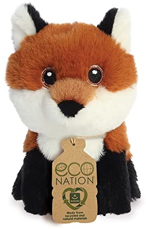 Aurora 35076, Eco Nation Mini Fox, 15,7 cm, miękka zabawka, wielokolorowa 35076