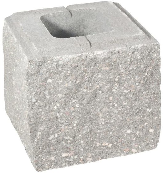 ZIEL-BRUK Pustak ścienno-cokołowy TRZYSTRONNIE ŁUPANY 20x19,5x19cm ZIEL-BRUK