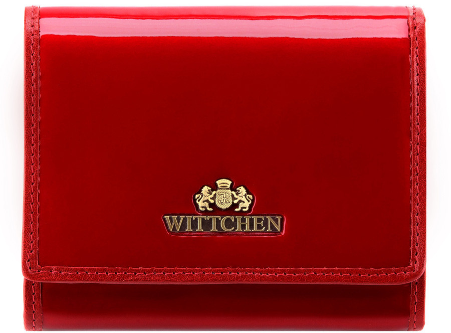 Wittchen Damski portfel ze skóry lakierowany średni 25-1-070-3