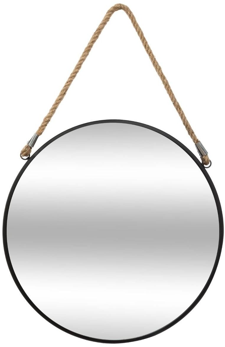 Atmosphera Lusterko dekoracyjne wiszące okrągłe 55 cm kolor czarny