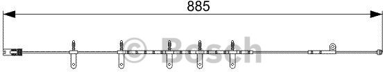 Bosch Zestyk ostrzegający o zużyciu okładzin hamulcowych przód 1 987 473 015