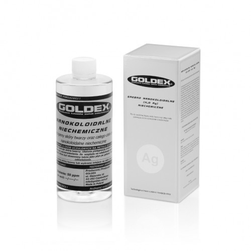 Goldex Srebro nanokoloidalne (H2O Ag) niechemiczne 500ml GOLDEX