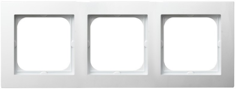 Ospel Ramka potrójna Biały - R-3G/00 As