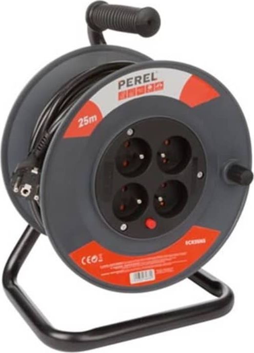 HBF Perel Perel Cable na bębnie 25 m 4 gniazda 5410329646820