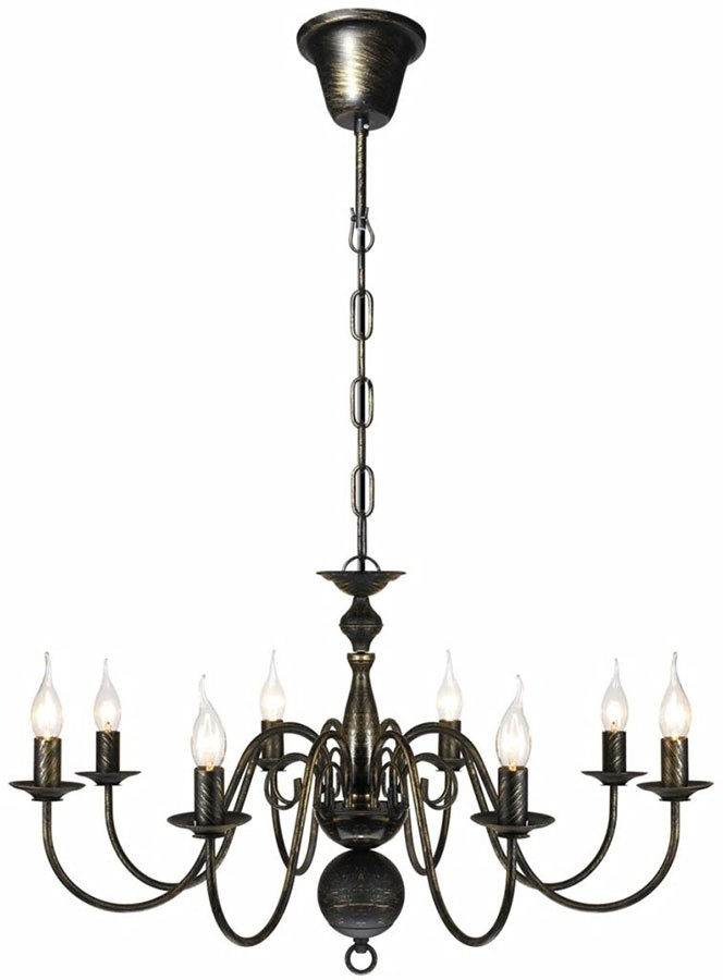 Vida Lampa wisząca metalowa 8 żarówek biała V-241384