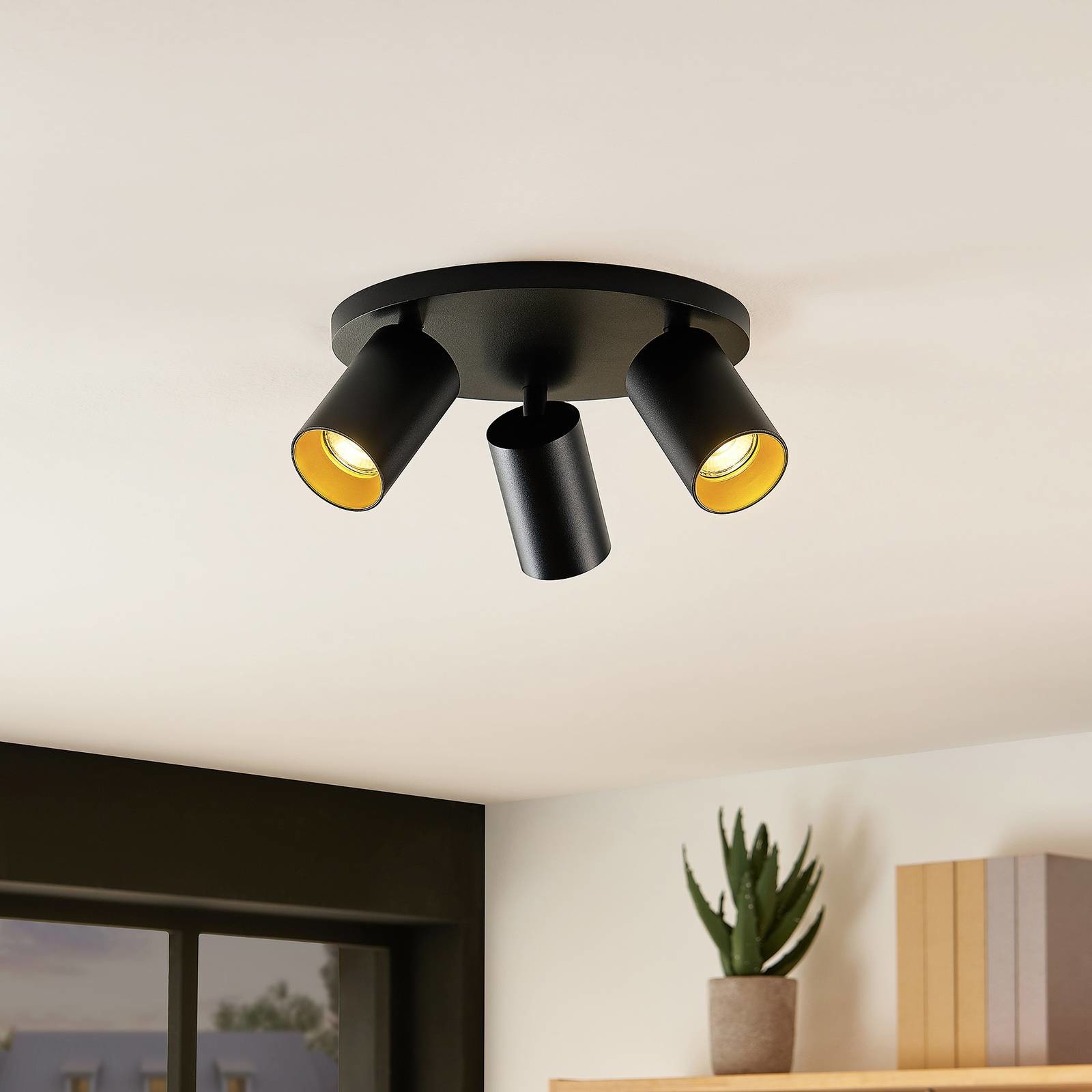 ARCCHIO Arcchio Ipega spot sufitowy, 3-punktowy, czarny