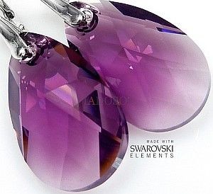 Swarovski NOWE kolczyki AMETHYST BLEND PROMOCJA