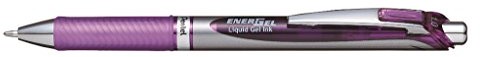 Pentel bl80-AX rollerball Pen żel EnerGel z mechanizmem druku, 1 sztuki, fioletowy BL80-VX