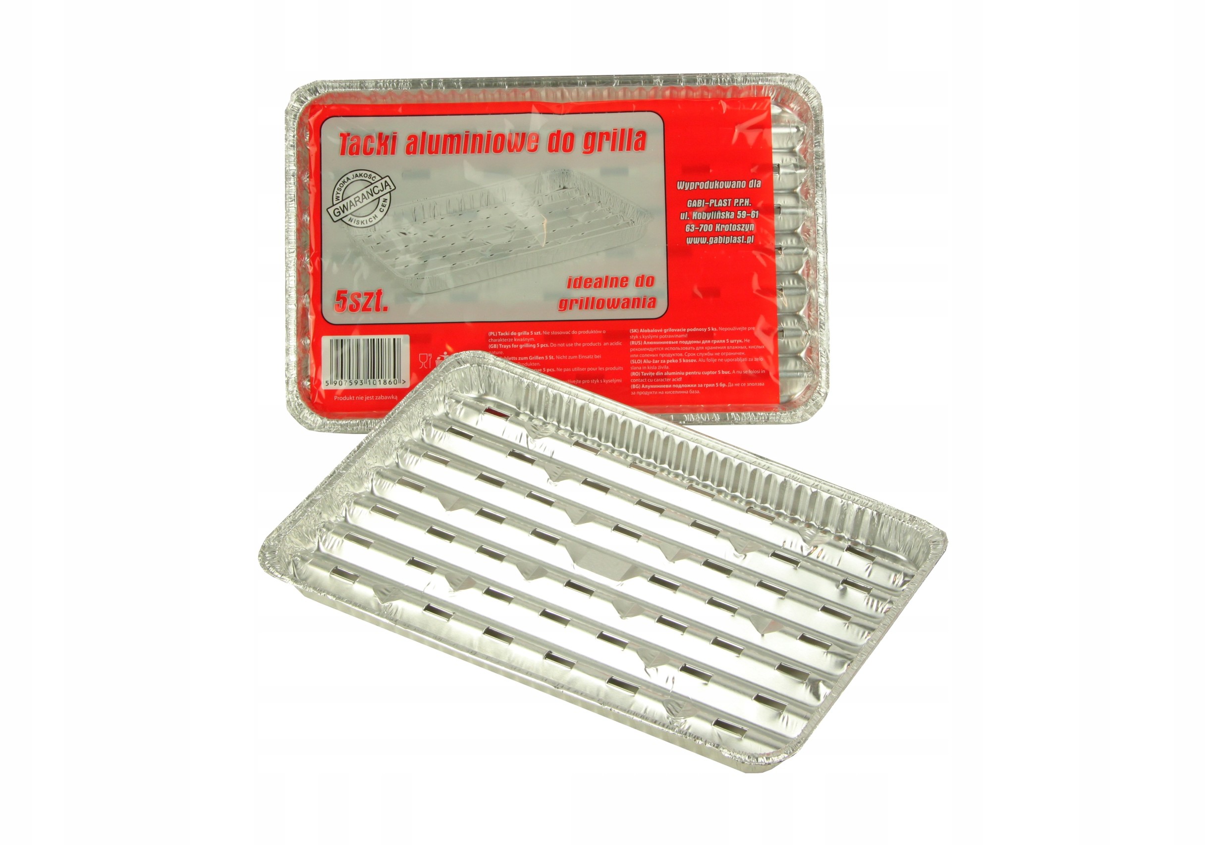 Tacki Aluminiowe Do Grilla 23x35 cm A'5