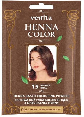 Venita VENITA_Henna Color ziołowa odżywka koloryzująca z naturalnej henny 15 Brąz 25g