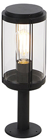 QAZQA Designerska lampa zewnętrzna czarna 40 cm IP44 - Schiedam