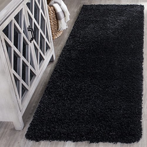 Safavieh crosby Shag, poliester  mieszanka, czarna SG151-9090-25