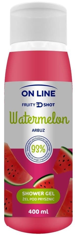 On Line Fruity Shot Żel pod prysznic Arbuz 400ml